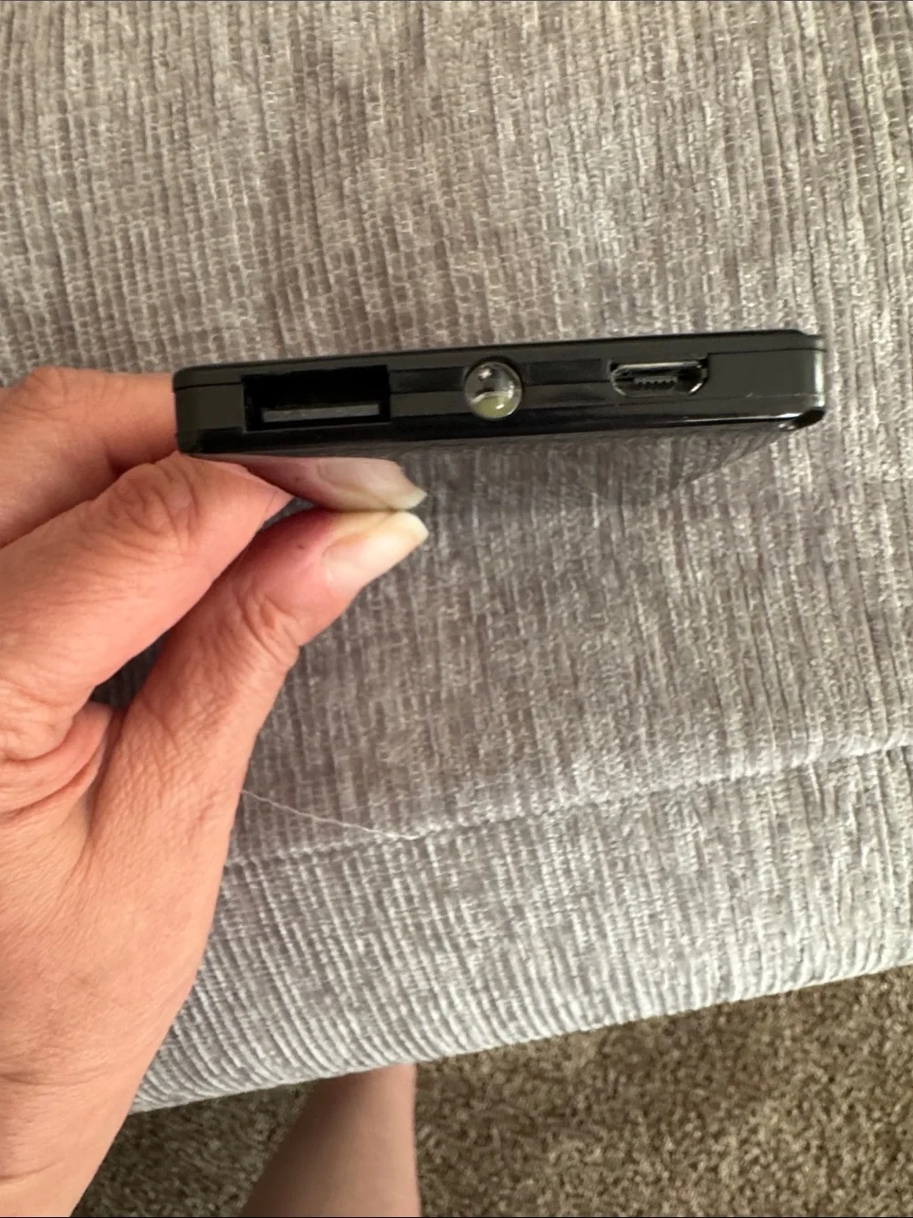 London Fog Black Power Bank Charger